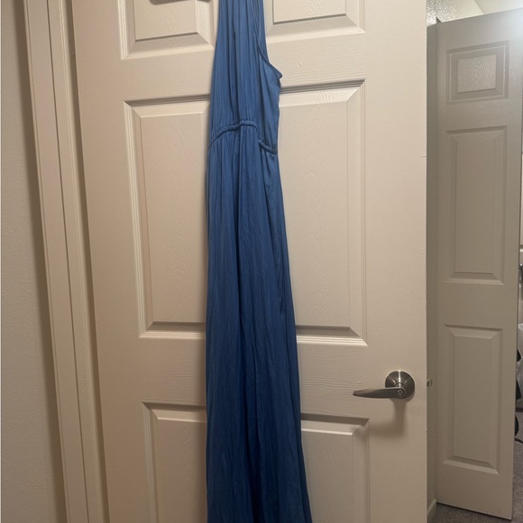 Ann Taylor Loft Tasseled Halter Maxi Dress in Blue - Picture 7 of 11